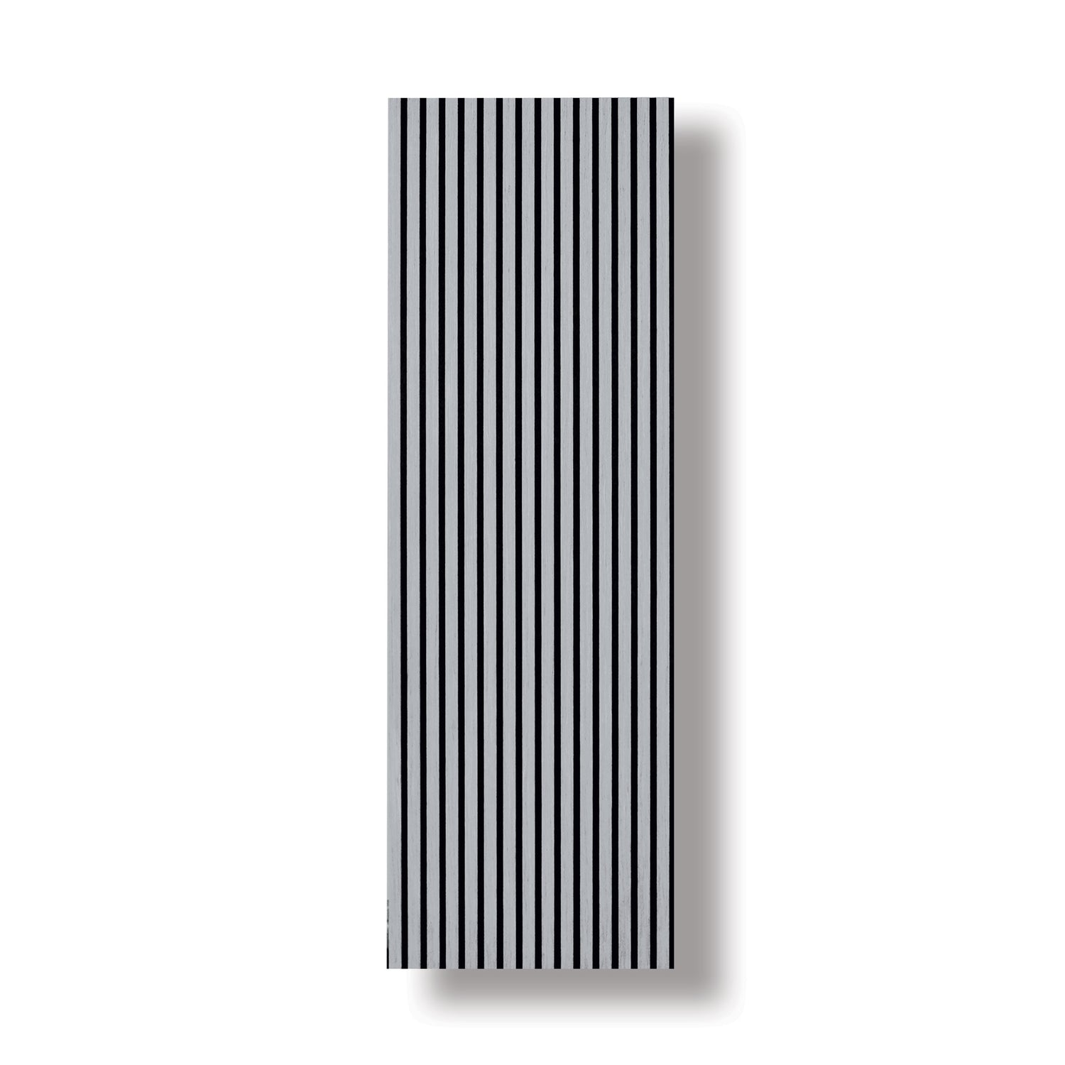 Acoustic Veneer Wall Panel in White with White Backing 2400MM x 600MM with 35MM Slat