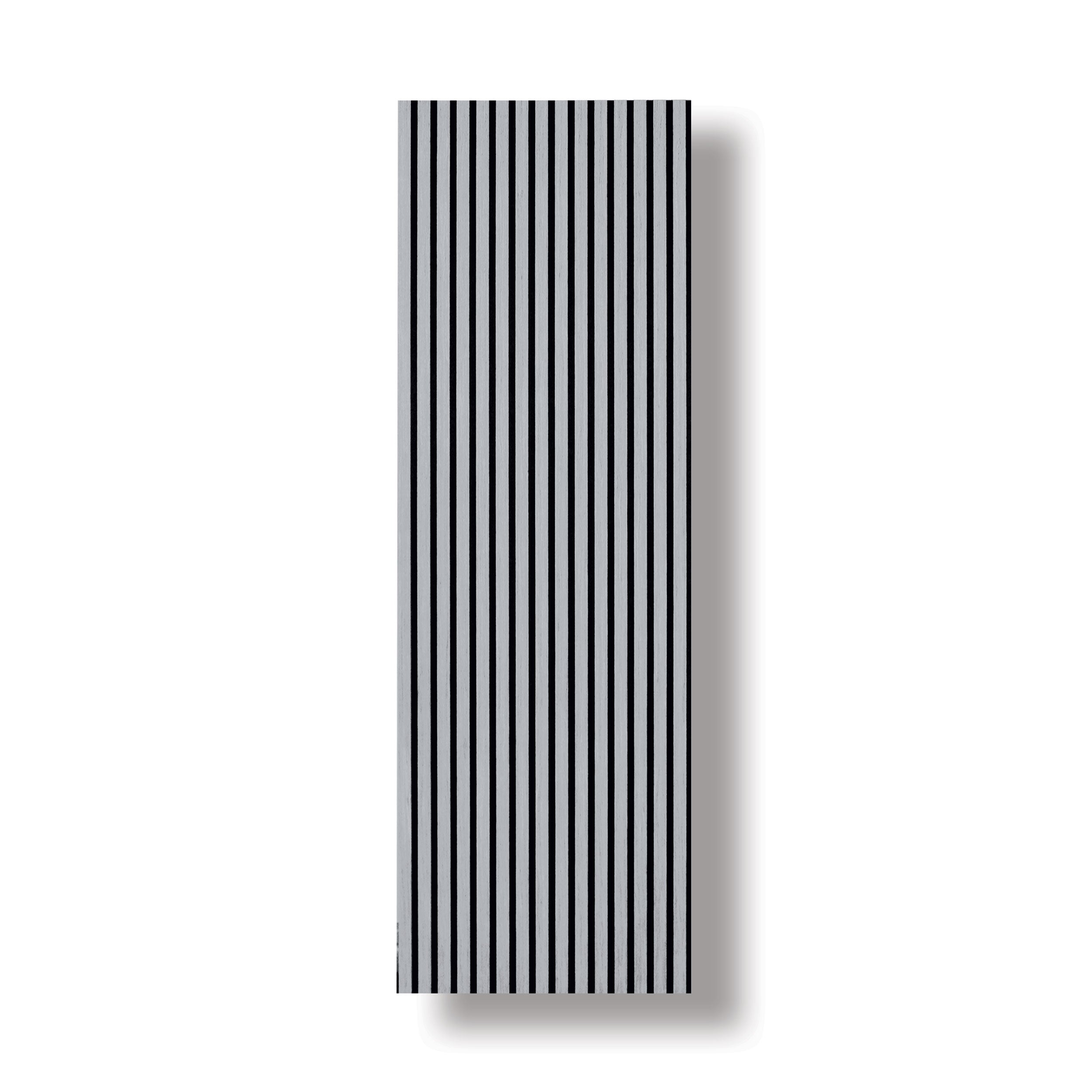 Acoustic Veneer Wall Panel in White with White Backing 2400MM x 600MM with 35MM Slat