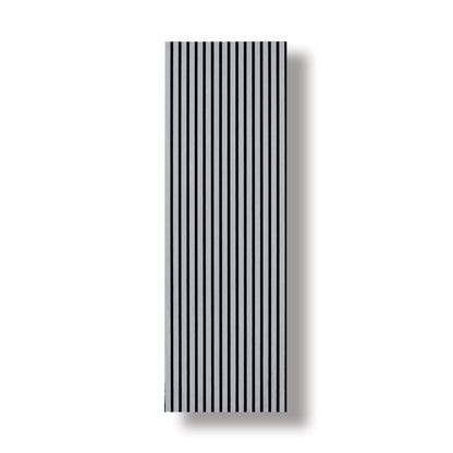 Acoustic Veneer Wall Panel in White with White Backing 2400MM x 600MM with 35MM Slat